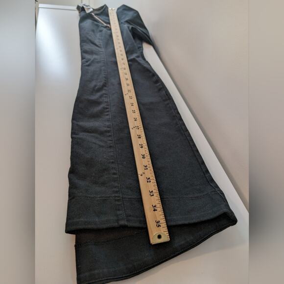 Prairie Underground Black Denim Dress with Zipper Detail | Size Small - Picture 7 of 7